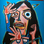 Party Monster – 2012, Acrylic on canvas, 120 x 90 cm, $2200