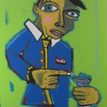 The Admiral Wants To Buy You A Drink – 2012, Acrylic on canvas, 90 x 120 cm,
