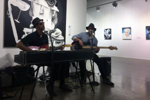 Musical Performance at Art Gallery