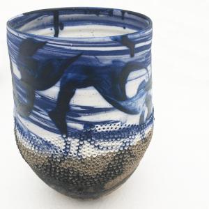 Ceramic Art - Hand Pierced Vase