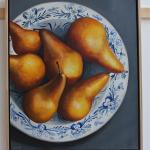 LAURA WHITE-BOSCA PEARS ON CHINA BOWL