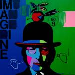 Johnny Romeo, Day Dream No.9, 2019, acrylic and oil on canvas 122cm x 122cm