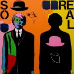 Johnny Romeo, Here There, 2019, acrylic and oil on canvas 122cm x 122cm