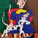 Cat with shoe hat and Klaus