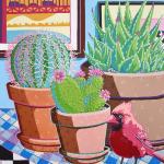 JOAQUIN- Still Life with Cardinal_24x30_Acrylics on Canvas