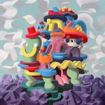 2017-Ten-thousand-years-of-happiness-60wx60h-cm-acrylic-canvas