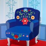 BRITTY – Blue Chair in Blue Room