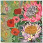 SARAH BEETSON – The Interloper iii – Poppy Among Gumnuts and Hakea SML