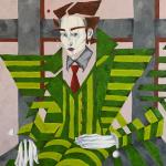 LUCY PULVERS – ‘Sharp in Green’ 102x93cm