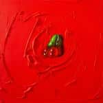 Ian Bertolucci – Cherry – oil and acrylic on canvas 60x60x4.5 cm II