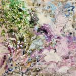 Beatitudes1_127x117_OakFrame_AcrylicOilGoldLeafGreasePencilOnCanvas